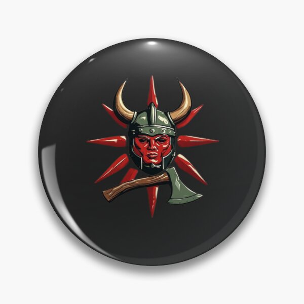 Item preview, Viking Helmet with Ax & Red Sun | Elysium Echoes Icon 01 designed and sold by Shift-Bloom.