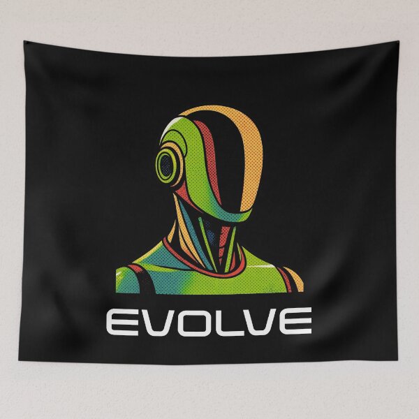 Item preview, EVOVLE Humanoid Robot Evolution T-Shirt | Future of AI & Human Innovation designed and sold by TEEJAMBOREE.