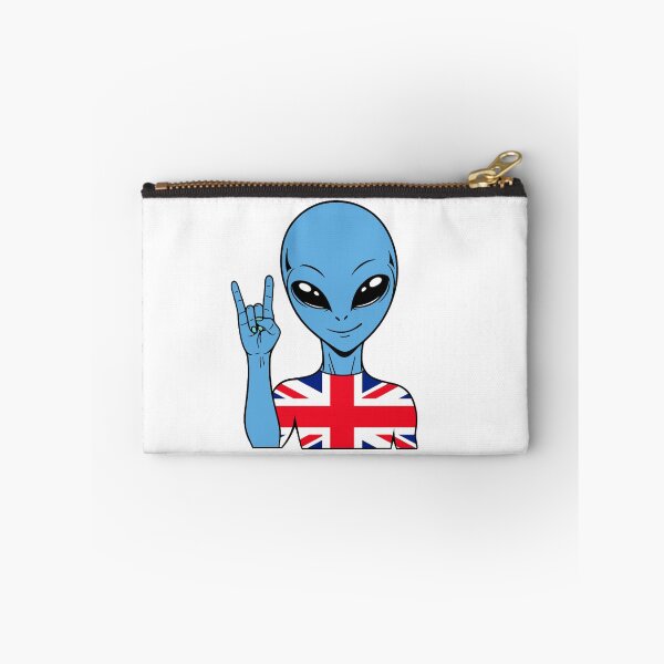 Item preview, Zorgo England | Rock on Sign Alien | British Flag Shirt | Cute Alien Gift | UK Merchandise designed and sold by The-Visitors.