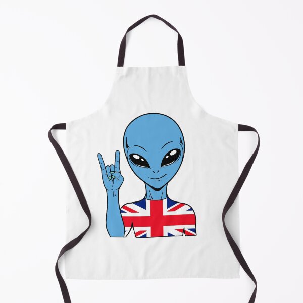 Item preview, Zorgo England | Rock on Sign Alien | British Flag Shirt | Cute Alien Gift | UK Merchandise designed and sold by The-Visitors.