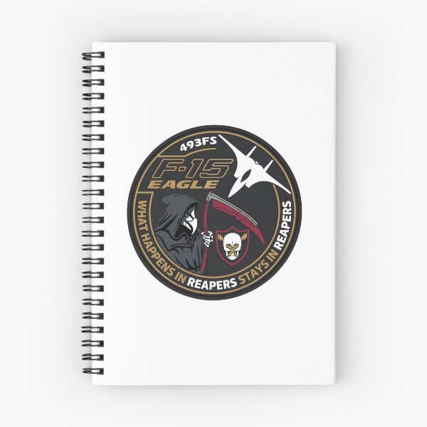 Item preview, USAF 493rd Fighter Squadron F-15 Eagle Grim Reapers Patch designed and sold by CharlieDesings.