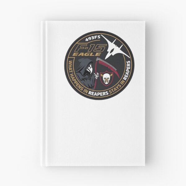 Item preview, USAF 493rd Fighter Squadron F-15 Eagle Grim Reapers Patch designed and sold by CharlieDesings.
