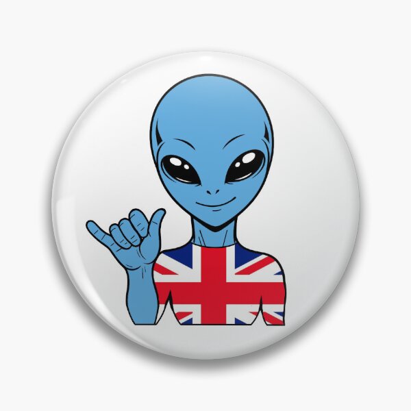 Item preview, Zorgo England | Shaka Sign Alien | British Flag Shirt | Cute Alien Gift | UK Merchandise designed and sold by The-Visitors.