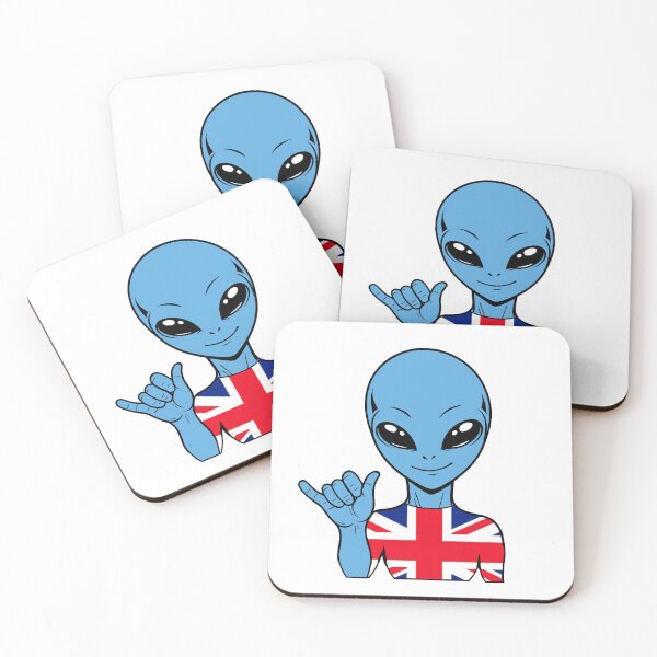 Item preview, Zorgo England | Shaka Sign Alien | British Flag Shirt | Cute Alien Gift | UK Merchandise designed and sold by The-Visitors.