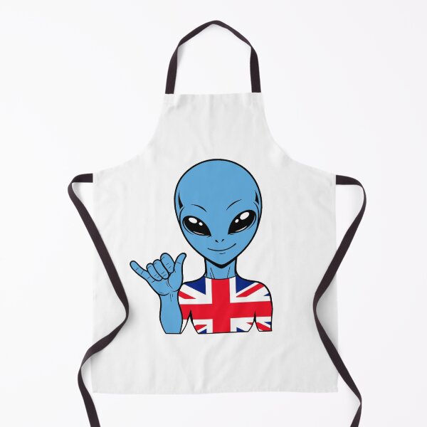 Item preview, Zorgo England | Shaka Sign Alien | British Flag Shirt | Cute Alien Gift | UK Merchandise designed and sold by The-Visitors.