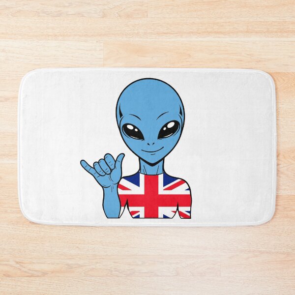 Item preview, Zorgo England | Shaka Sign Alien | British Flag Shirt | Cute Alien Gift | UK Merchandise designed and sold by The-Visitors.