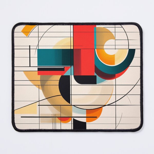 Item preview, Minimalist Bauhaus Geometry Poster | Abstract Modern Face Design designed and sold by semenol.