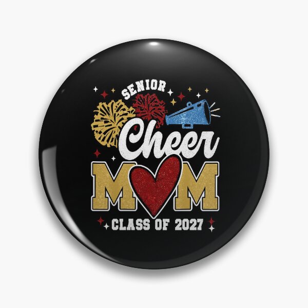 Item preview, Senior Cheerleader Mom Shirt Cheer Class of 2027 Graduation Women  designed and sold by mareix.