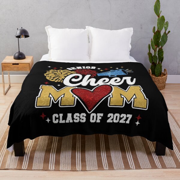 Item preview, Senior Cheerleader Mom Shirt Cheer Class of 2027 Graduation Women designed and sold by mareix.