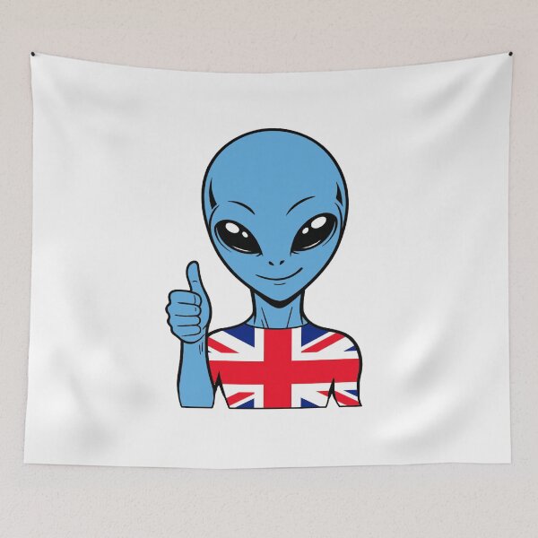 Item preview, Zorgo England | Thumbs up Sign Alien | British Flag Shirt | Cute Alien Gift | UK Merchandise designed and sold by The-Visitors.