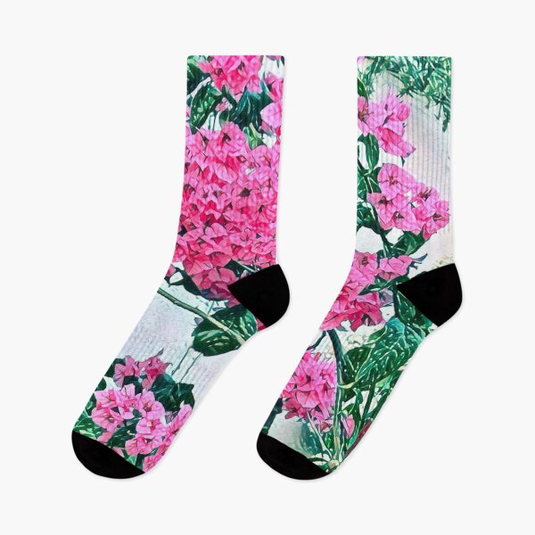 Item preview, Impressionist Bougainvillea Pink Flower Mediterranean Garden designed and sold by BalkanBloom.