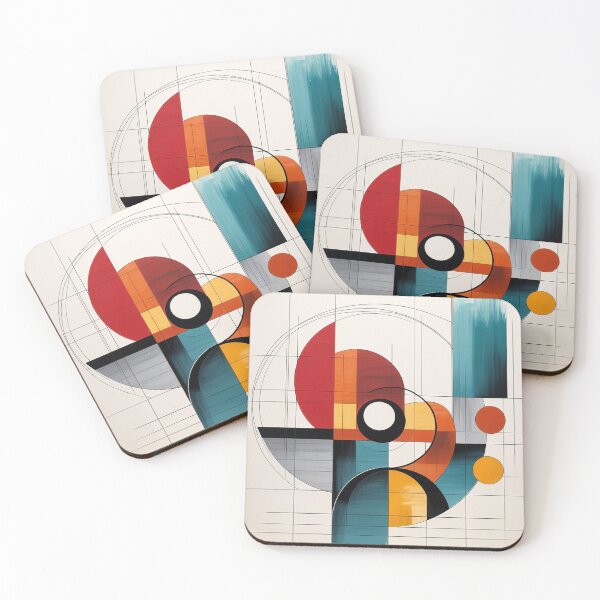 Item preview, Abstract Bauhaus Face Art | Geometric Minimalist Modern Illustration designed and sold by semenol.