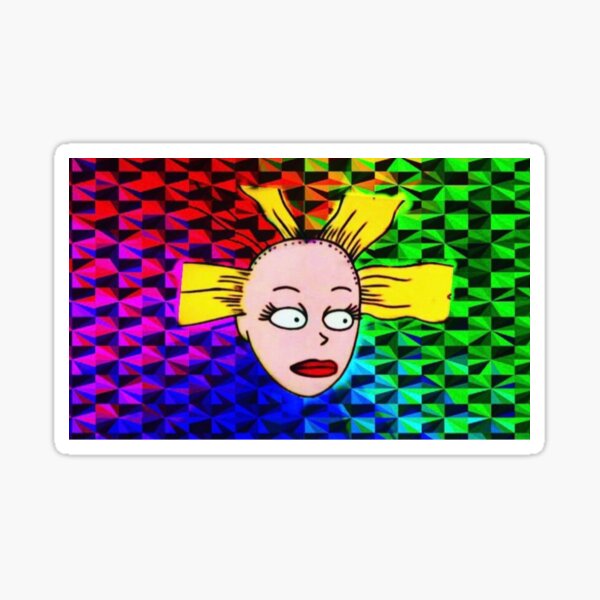 Rugrats Cynthia Doll Rainbow Holographic Sticker By Caracaracara Redbubble