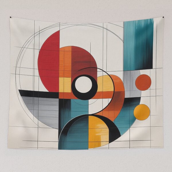 Item preview, Abstract Bauhaus Face Art | Geometric Minimalist Modern Illustration designed and sold by semenol.