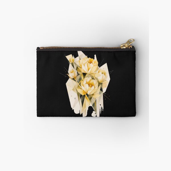 Item preview, Geometric Peonis in yellow tones. A subtle floral composition. A delicate bouquet. designed and sold by NewtBoo.