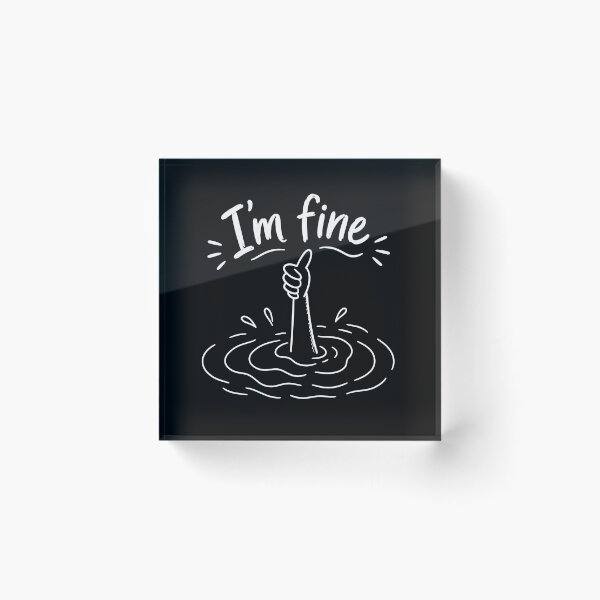 Item preview, I'm Fine designed and sold by Retro Street Studios.
