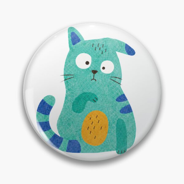 Item preview, Curious Turquoise Paper Cat designed and sold by The-Art-of-D.