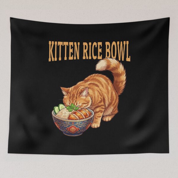 Item preview, Kitten Rice Bowl designed and sold by ReneMM.
