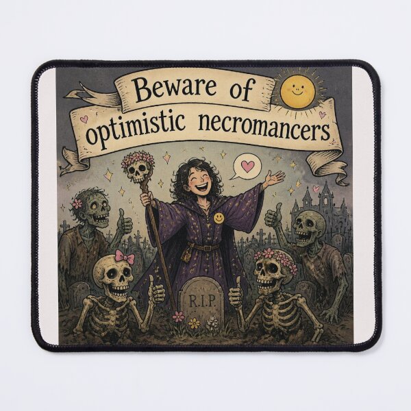 Item preview, Beware of optimistic necromancers designed and sold by CinemaChronik.