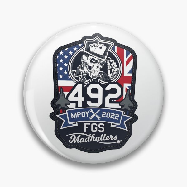 Item preview, USAF 492nd Fighter Generation Squadron Madhatters MPOY 2022 Commemorative Patch designed and sold by CharlieDesings.