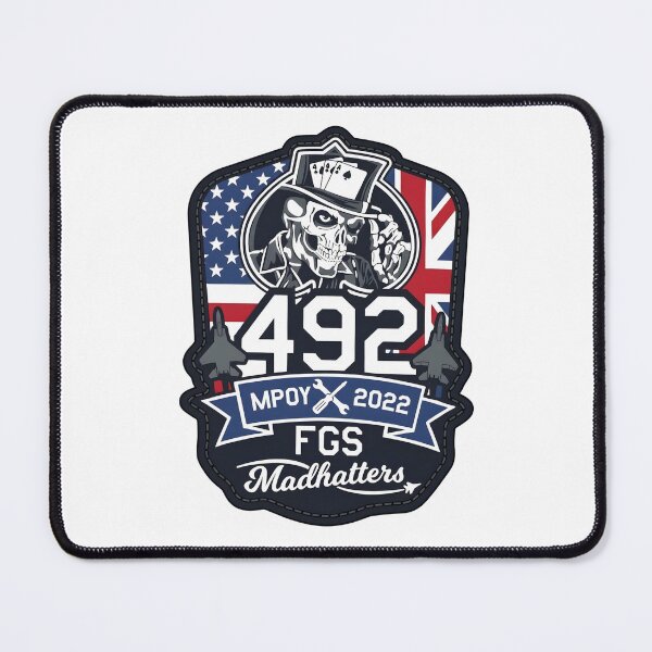 Item preview, USAF 492nd Fighter Generation Squadron Madhatters MPOY 2022 Commemorative Patch designed and sold by CharlieDesings.