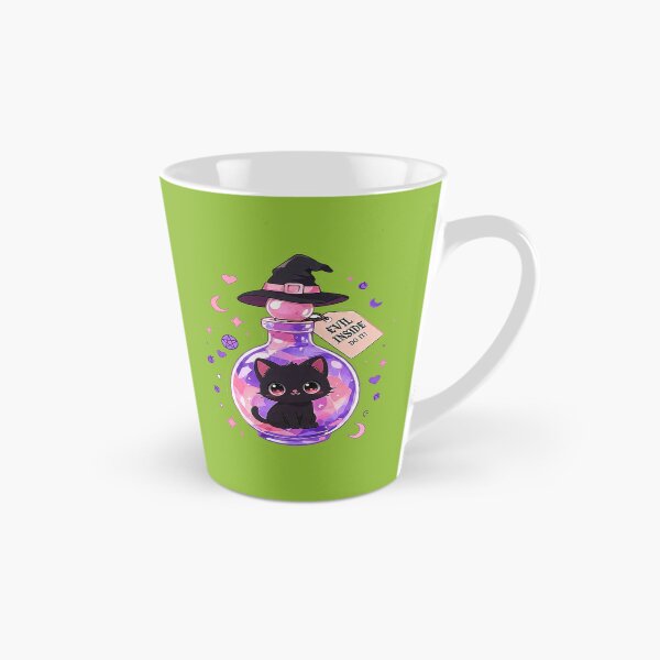 Item preview, Evil black cat trapped in a bottle | Cute gothic witch design for Halloween designed and sold by Mahilis.