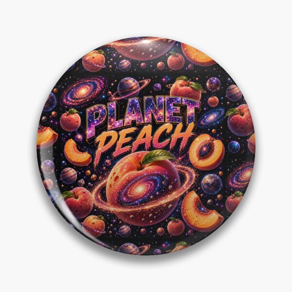 Item preview, Planet peach in cosmos designed and sold by Side Quest Co..