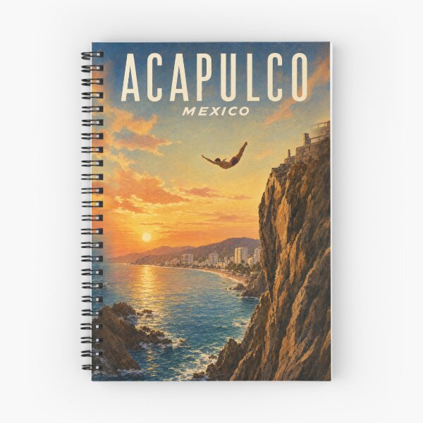 Item preview, Acapulco Mexico Travel Souvenir - Vintage Illustration designed and sold by VisualArtsOasis.