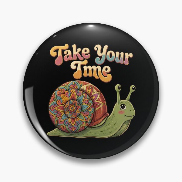Item preview, Take Your Time Cute Snail Mandala Retro Groovy designed and sold by KCasual.