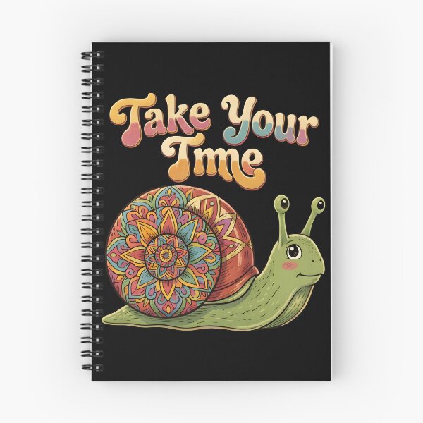 Item preview, Take Your Time Cute Snail Mandala Retro Groovy designed and sold by KCasual.