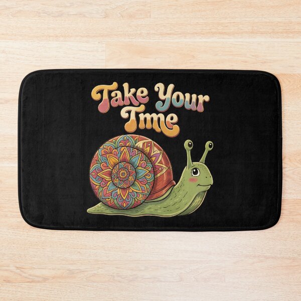 Item preview, Take Your Time Cute Snail Mandala Retro Groovy designed and sold by KCasual.