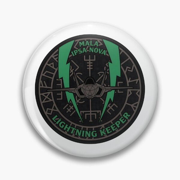 Item preview, USAF F-35A Lightning II Mala Ipsa Nova Lightning Keeper Emblem designed and sold by CharlieDesings.