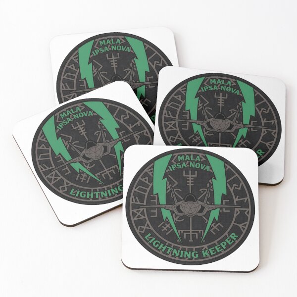 Item preview, USAF F-35A Lightning II Mala Ipsa Nova Lightning Keeper Emblem designed and sold by CharlieDesings.
