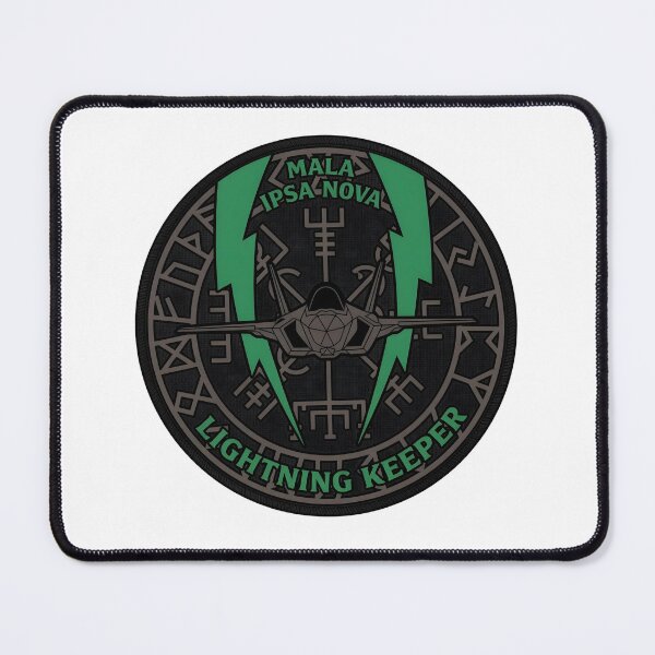 Item preview, USAF F-35A Lightning II Mala Ipsa Nova Lightning Keeper Emblem designed and sold by CharlieDesings.