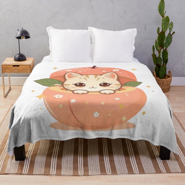 Item preview, Cute Peach Kitty Kawaii Sticker | Adorable Pastel Cat Fruit Gift designed and sold by Stylestickers55.