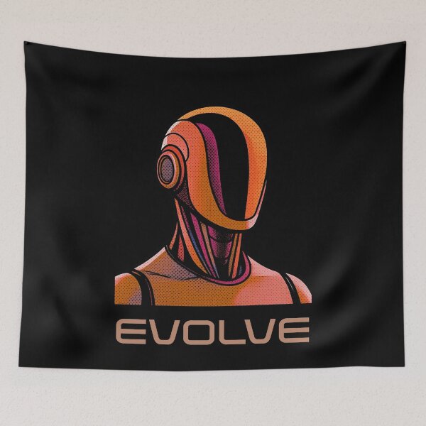 Item preview, EVOLVE Humanoid Robot Evolution T-Shirt | Future of AI & Human Innovation designed and sold by TEEJAMBOREE.