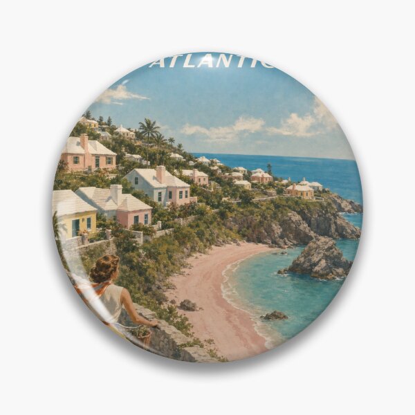 Item preview, Bermuda Travel Souvenir - Vintage Illustration designed and sold by VisualArtsOasis.