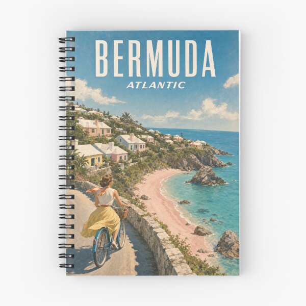 Item preview, Bermuda Travel Souvenir - Vintage Illustration designed and sold by VisualArtsOasis.