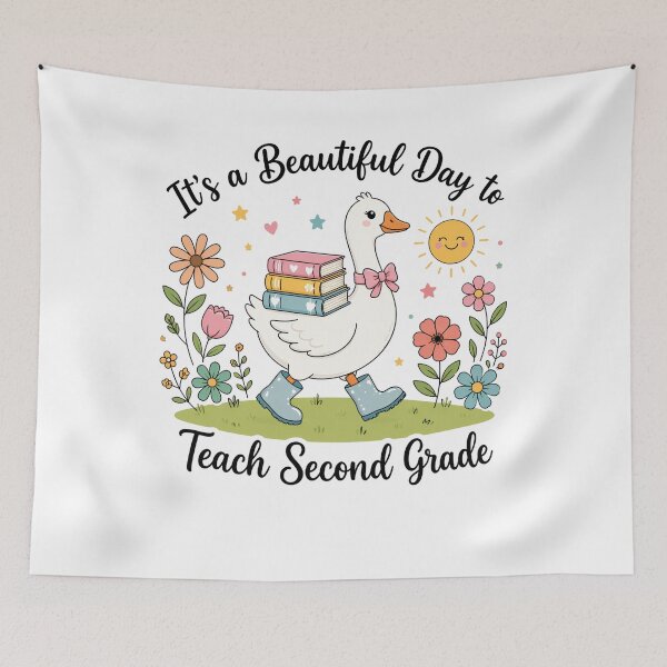 Item preview, Cute Goose It's a Beautiful Day to Teach 2nd Grade Teacher designed and sold by viectory.