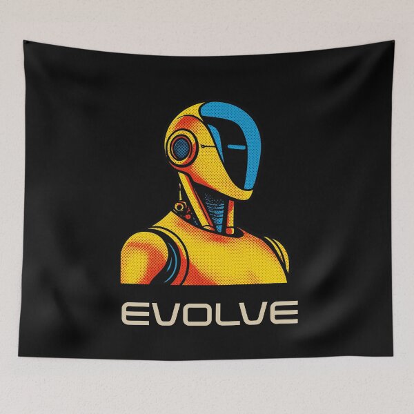 Item preview, EVOLVE Humanoid Robot Evolution T-Shirt | Future of AI & Human Innovation designed and sold by TEEJAMBOREE.