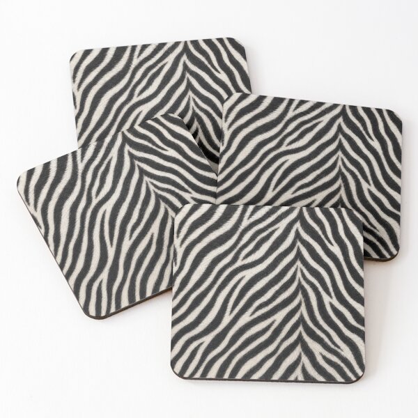 Item preview, Zebra Fur Texture Black and White Animal Print designed and sold by GalaMine.