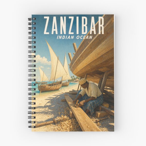 Item preview, Zanzibar Tanzania Travel Souvenir - Vintage Illustration designed and sold by VisualArtsOasis.