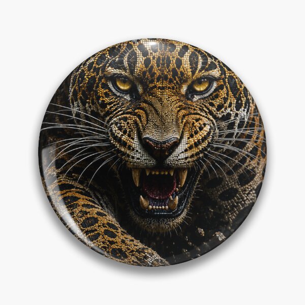 Item preview, Roaring Jaguar in spectacular 3D relief designed and sold by JcAbstractArt.