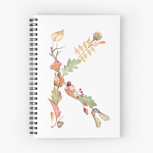 Item preview, Autumn Letter K Monogram designed and sold by Flowersforbear.