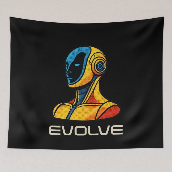 Item preview, EVOLVE Humanoid Robot Evolution T-Shirt | Future of AI & Human Innovation designed and sold by TEEJAMBOREE.