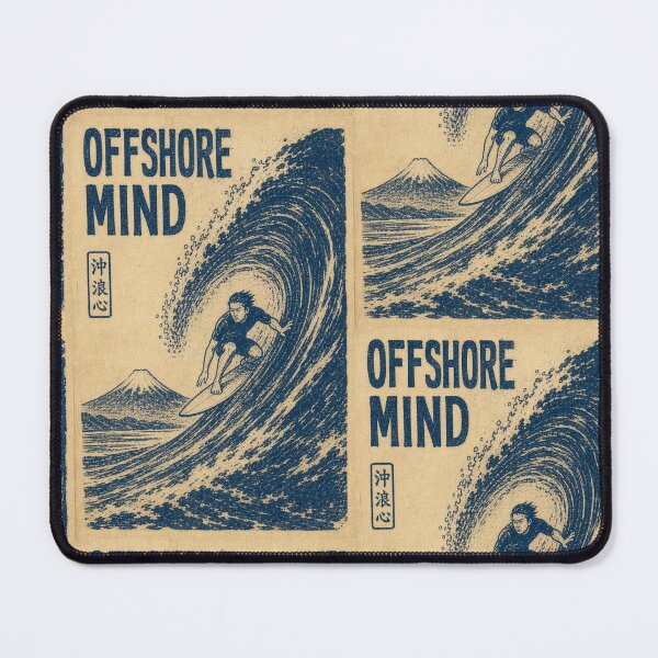 Item preview, Surf Woodblock Print Japanese Letterpress Wave Art Poster Sticker Surfer Gift designed and sold by sharifex.