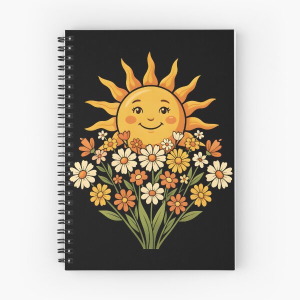 Item preview, Cute Smiling Retro Sun Floral Summer Aesthetic designed and sold by KCasual.