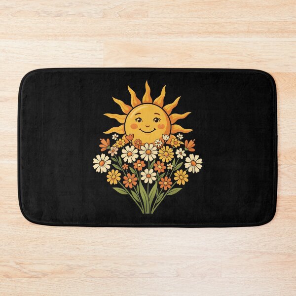 Item preview, Cute Smiling Retro Sun Floral Summer Aesthetic designed and sold by KCasual.