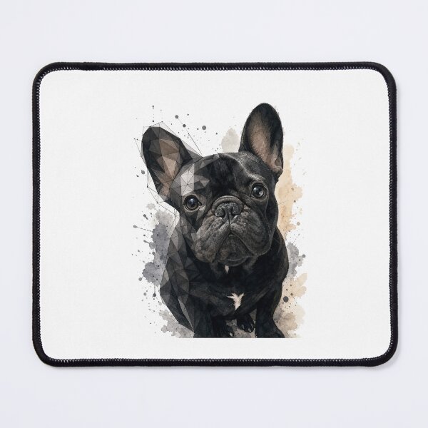 Item preview, Geometric French Bulldog Watercolor Art – Modern Low Poly Frenchie Illustration designed and sold by shallia.