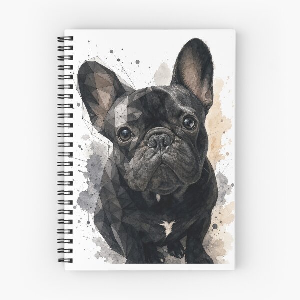 Item preview, Geometric French Bulldog Watercolor Art – Modern Low Poly Frenchie Illustration designed and sold by shallia.